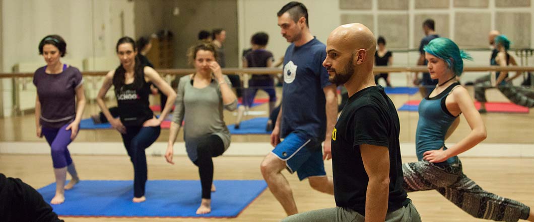Acro training at Dancebase